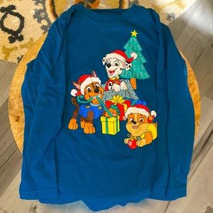 Paw Patrol Christmas Tree Long Sleeve Tee Shirt 4T
